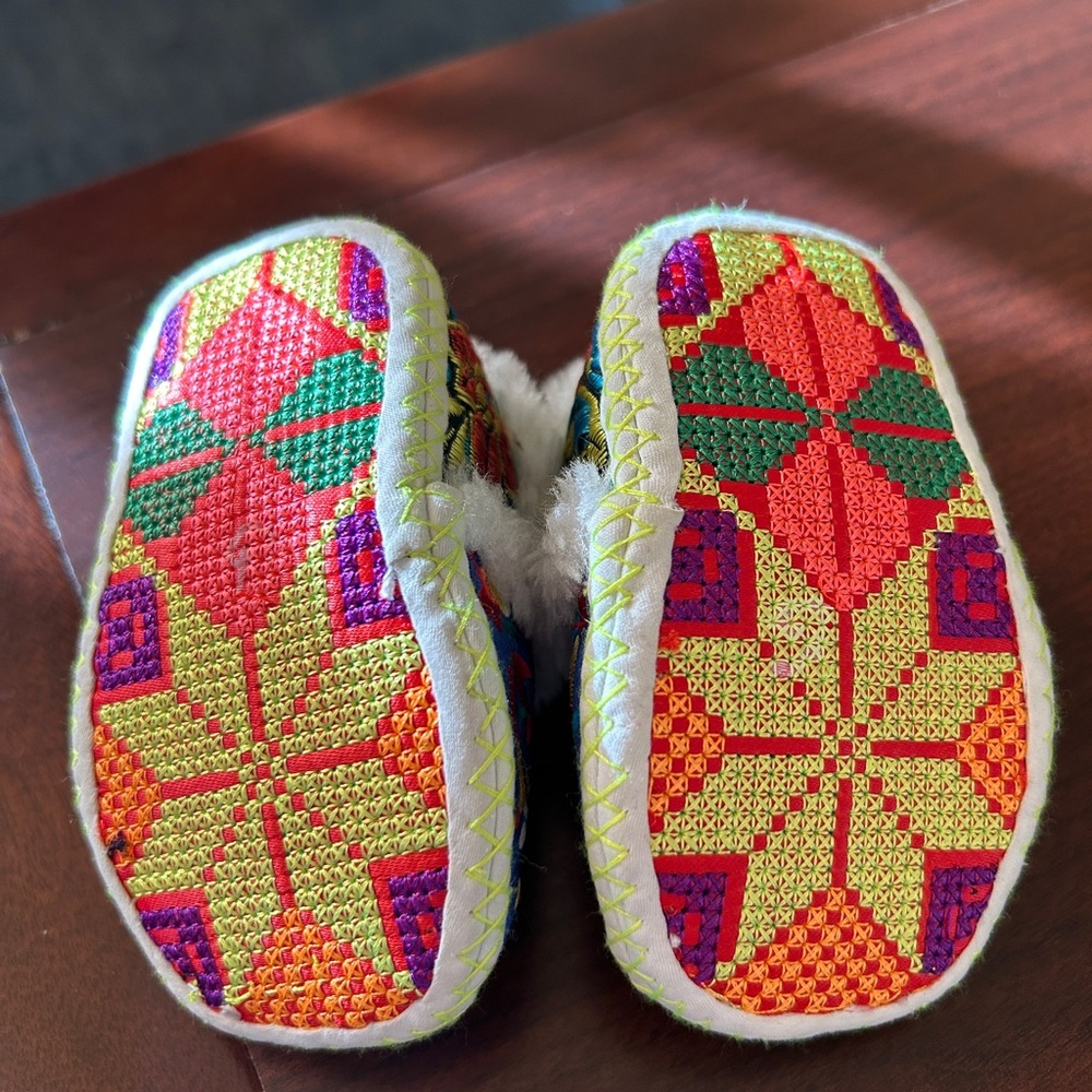Handmade: Baby Slippers - Cross-Stitched & Embroidered - Picture 9 of 11